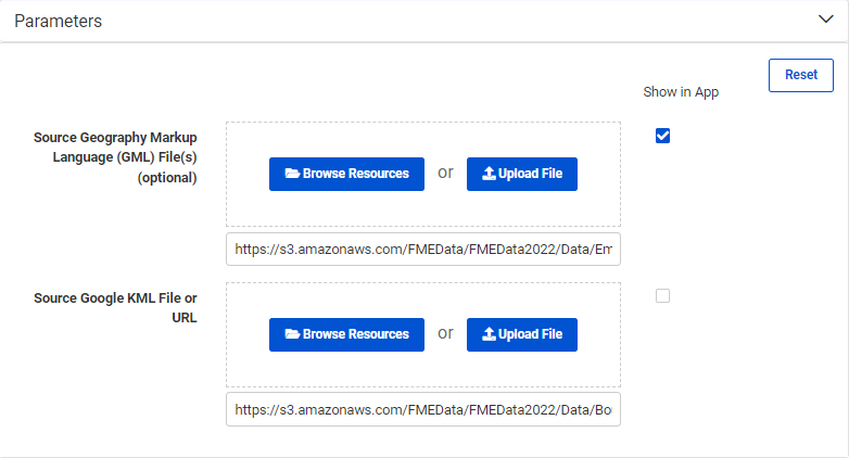 Choosing which Parameters to display on Server App